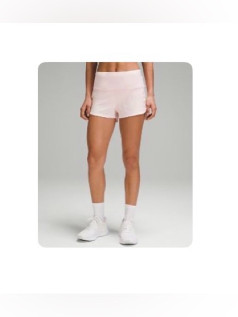 lululemon athletica blush pink shorts with liner